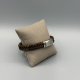 LEATHER&STEEL LUPO-BR HERENARMBAND BRUIN LEER LUPO