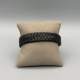 LEATHER&STEEL CRUX-ZW HERENARMBAND ZWART LEER CRUX