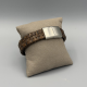 LEATHER&STEEL CRUX-BR HERENARMBAND BRUIN LEER CRUX