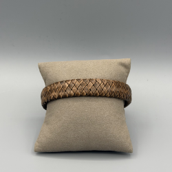 LEATHER&STEEL CRUX-COGNAC HERENARMBAND COGNAC LEER CRUX