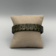 LEATHER&STEEL CRUX-GR HERENARMBAND GROEN LEER CRUX