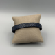 LEATHER&STEEL SERA-BL HERENARMBAND BLAUW LEER SERA
