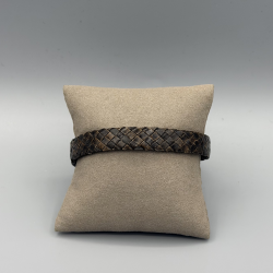 LEATHER&STEEL SERA-BR HERENARMBAND BRUIN LEER SERA