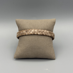 LEATHER&STEEL SERA-ECRU HERENARMBAND ECRU LEER SERA