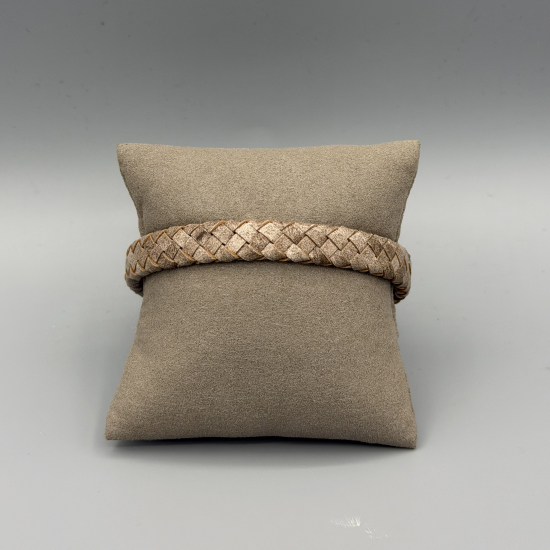 LEATHER&STEEL SERA-ECRU HERENARMBAND ECRU LEER SERA