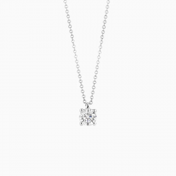 BLUSH LG3002W WITGOUDEN COLLIER MET LAB GROWN DIAMOND HANGER 0.30CT