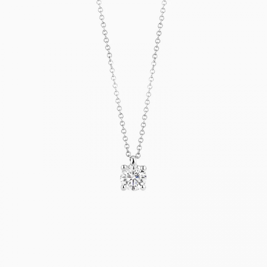 BLUSH LG3002W WITGOUDEN COLLIER MET LAB GROWN DIAMOND HANGER 0.30CT