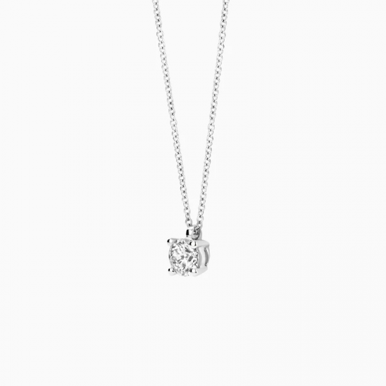BLUSH LG3002W WITGOUDEN COLLIER MET LAB GROWN DIAMOND HANGER 0.30CT