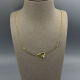 14k Geelgouden Choker Collier met Zirkonia