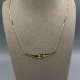 14k Geelgouden Choker Collier met Diamant (0.05ct)