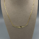14k Geelgouden Choker Collier met Diamant (0.05ct)