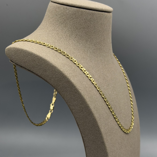 14 Karaat Geelgouden Gevlochten Collier
