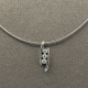 Witgouden Omega Collier met Diamant Hanger