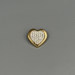 9 Karaat Gouden Harthanger met Zirkonia