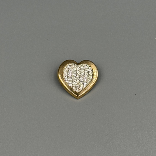 9 Karaat Gouden Harthanger met Zirkonia