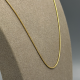 14 Karaat Geelgouden Slangencollier