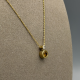 14 Karaat Geelgouden Collier met Citrien en Diamant