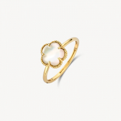 BLUSH 1281YMQ GEELGOUDEN RING MET PARELMOER