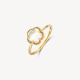 BLUSH 1281YMQ GEELGOUDEN ZEGELRING MET PARELMOER