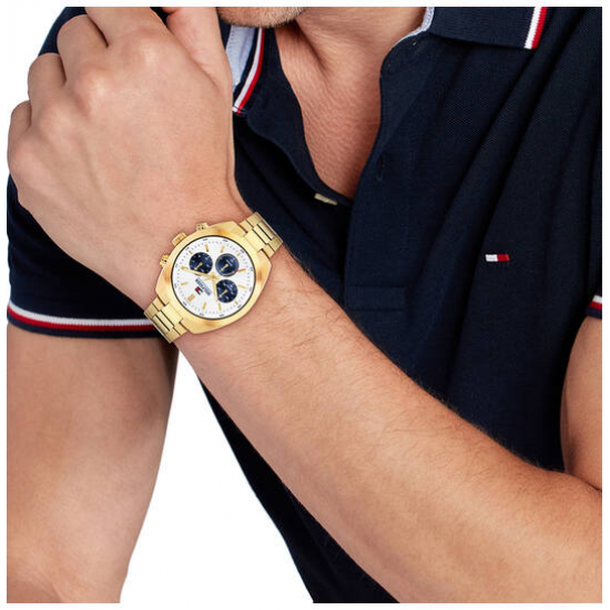 TOMMY HILFIGER TH1710723 HERENHORLOGE VERGULD STAAL HUDSON
