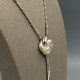 Zilveren Collier met Gevlochten Knoop-Hanger