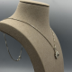Zilveren Ketting met Saffier en Zirkonia Hanger