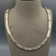 Zilveren Choker Collier met Zirkonia