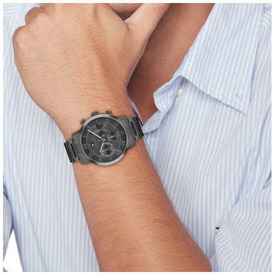 TOMMY HILFIGER TH1710730 HERENHORLOGE STAAL OXFORD