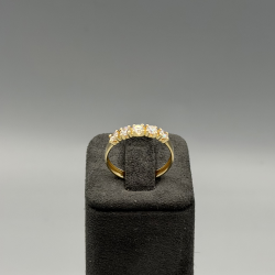 Gouden Rijring met Zirkonia