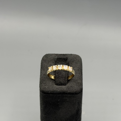 Gouden Rijring met Zirkonia