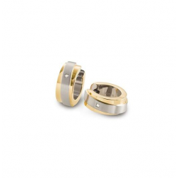 BOCCIA 0560-07 BICOLOR TITANIUM OORRINGEN MET DIAMANT