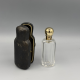Antiek Glazen Parfumflesje met 14K Gouden Dop â?" incl. Reisetui
