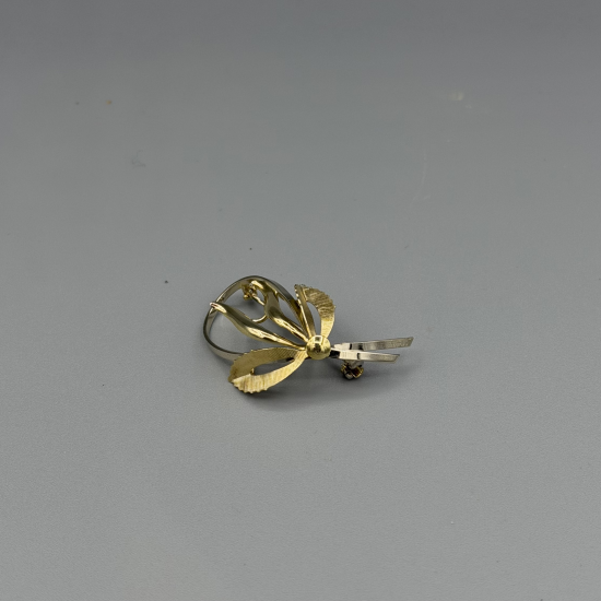 Vintage 14K Bicolor Gouden Broche