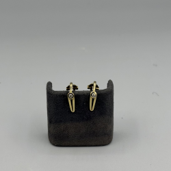 14K Gouden Oorclips met Diamant