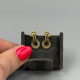 14K Gouden Oorclips met Diamant