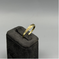 14K Gouden Ring met Bewerkt Motief