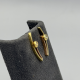 14K Gouden Oorknoppen met Diamant