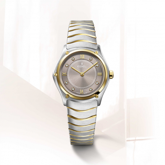 EBEL 1216732 DAMESHORLOGE STAAL/18KT GOUD SPORT CLASSIC