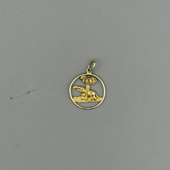 14k Gouden Olifant Hanger
