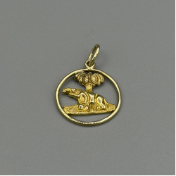 14k Gouden Olifant Hanger