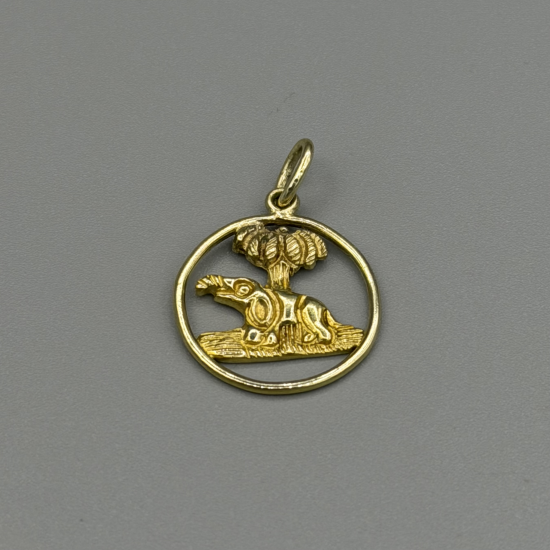 14k Gouden Olifant Hanger