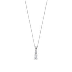 TI SENTO 34104ZI ZILVEREN COLLIER MET ZIRKONIA