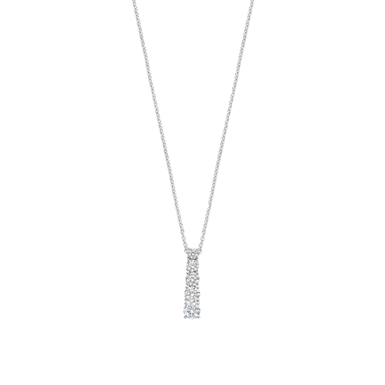 TI SENTO 34104ZI ZILVEREN COLLIER MET ZIRKONIA