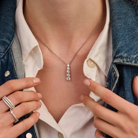 TI SENTO 34104ZI ZILVEREN COLLIER MET ZIRKONIA
