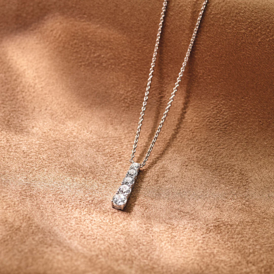 TI SENTO 34104ZI ZILVEREN COLLIER MET ZIRKONIA