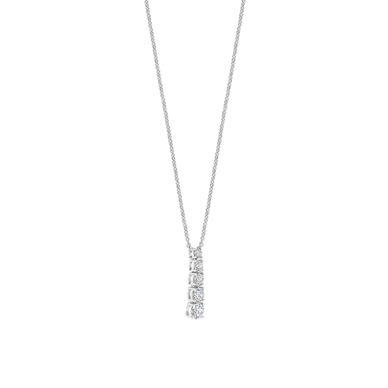 TI SENTO 34104ZI ZILVEREN COLLIER MET ZIRKONIA