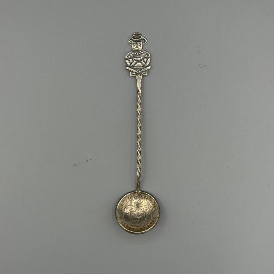 Vintage Zilveren Muntschepje / Souvenirslepel â?" Colombia (1922)
