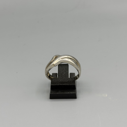 Zilveren Ring met Organisch Wave Design