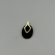 14k Gouden Hanger met Zwarte OnYX ƒ?" Modern & Elegant