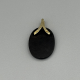 14k Gouden Hanger met Zwarte OnYX ƒ?" Modern & Elegant